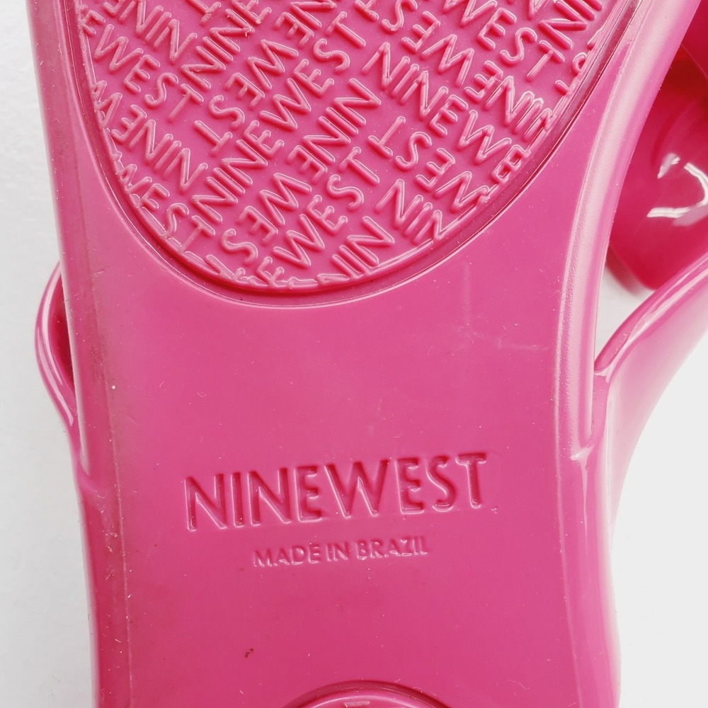 Nine West Women's Pink Sandals Size 9 Lightweight Floral Details - Picture 3 of 10